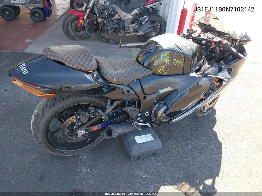 2022 Suzuki Gsx1300 Rr VIN: JS1EJ11B0N7102142 Lot: 44636084