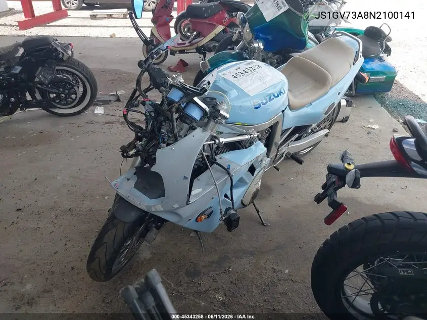 1992 Suzuki Gsx-R1100 VIN: JS1GV73A8N2100141 Lot: 45343258