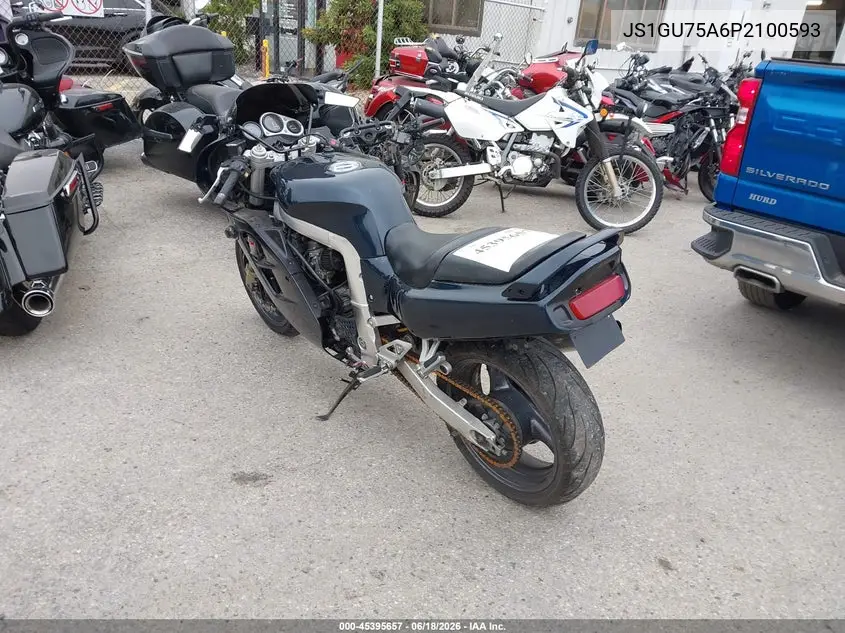1993 Suzuki Gsx-R1100 W VIN: JS1GU75A6P2100593 Lot: 45395657