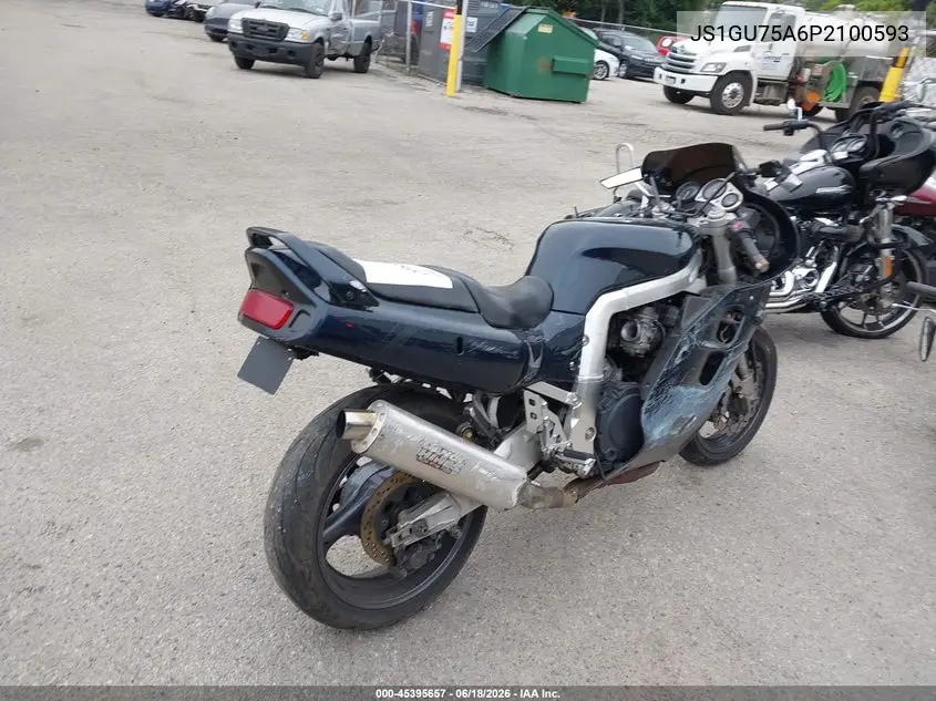 1993 Suzuki Gsx-R1100 W VIN: JS1GU75A6P2100593 Lot: 45395657