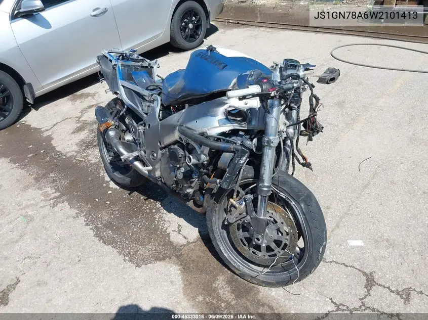 1998 Suzuki Gsx-R600 VIN: JS1GN78A6W2101413 Lot: 45333016