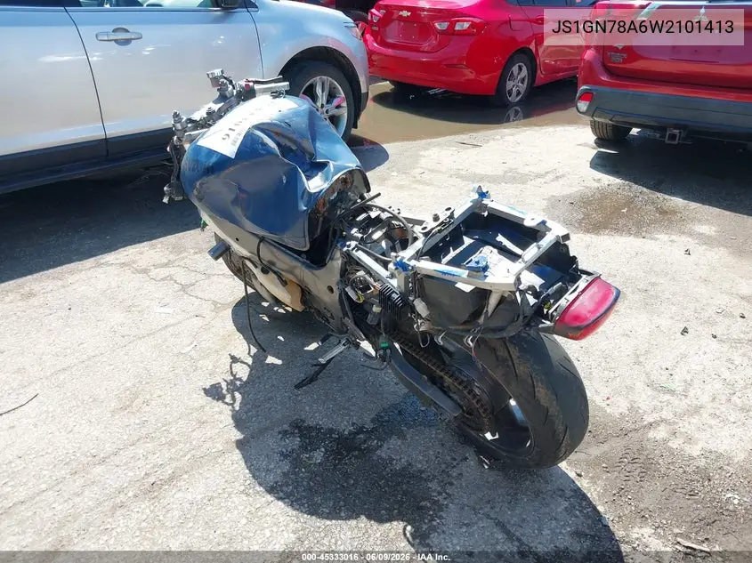 1998 Suzuki Gsx-R600 VIN: JS1GN78A6W2101413 Lot: 45333016