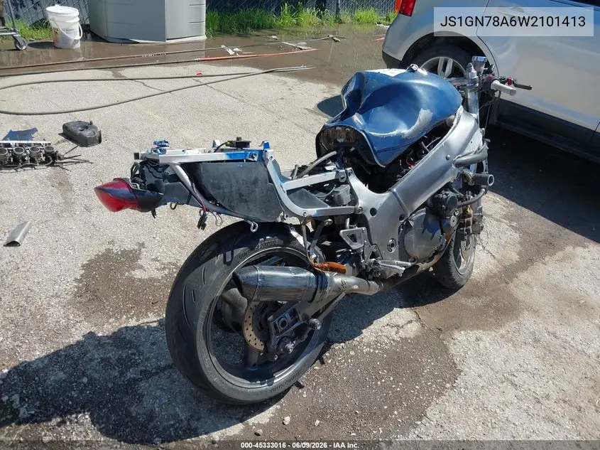 1998 Suzuki Gsx-R600 VIN: JS1GN78A6W2101413 Lot: 45333016