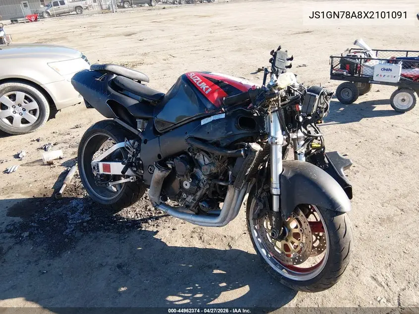 1999 Suzuki Gsx-R600 VIN: JS1GN78A8X2101091 Lot: 44962374