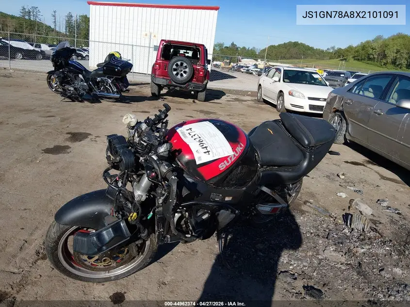 1999 Suzuki Gsx-R600 VIN: JS1GN78A8X2101091 Lot: 44962374