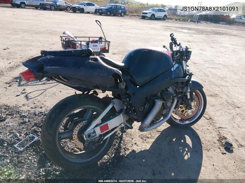 1999 Suzuki Gsx-R600 VIN: JS1GN78A8X2101091 Lot: 44962374