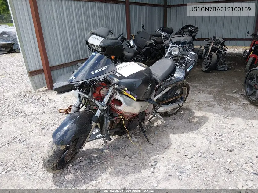 2001 Suzuki Gsx-R600 VIN: JS1GN7BA012100159 Lot: 45369932