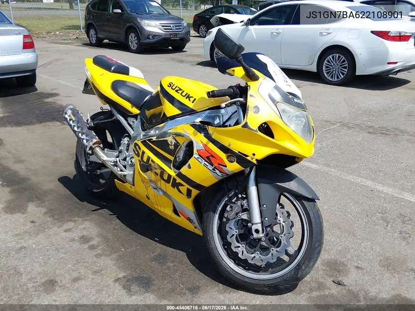 2002 Suzuki Gsx-R600 VIN: JS1GN7BA622108901 Lot: 45406716