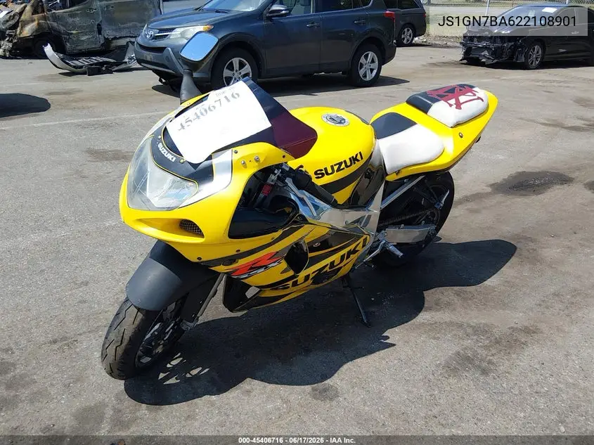 2002 Suzuki Gsx-R600 VIN: JS1GN7BA622108901 Lot: 45406716