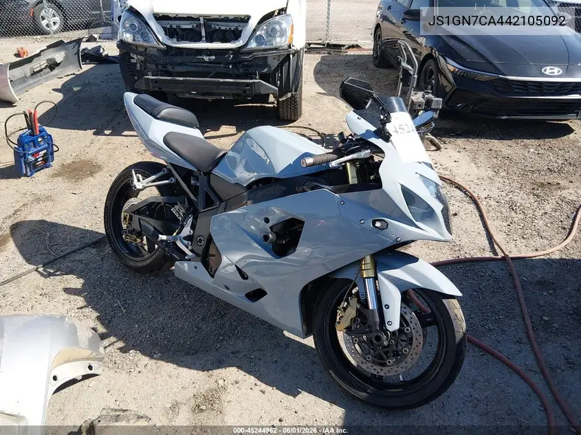 2004 Suzuki Gsx-R600 K VIN: JS1GN7CA442105092 Lot: 45244962