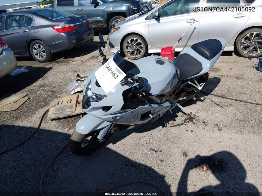 2004 Suzuki Gsx-R600 K VIN: JS1GN7CA442105092 Lot: 45244962