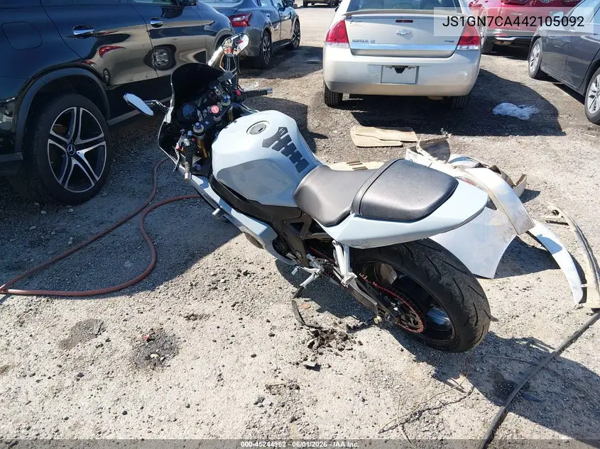 2004 Suzuki Gsx-R600 K VIN: JS1GN7CA442105092 Lot: 45244962