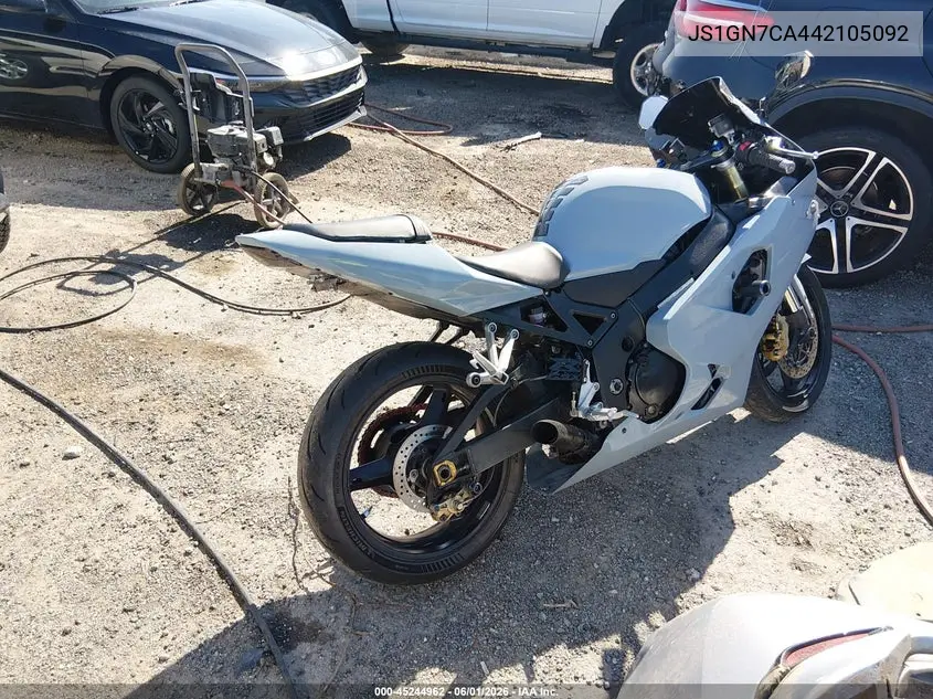 2004 Suzuki Gsx-R600 K VIN: JS1GN7CA442105092 Lot: 45244962