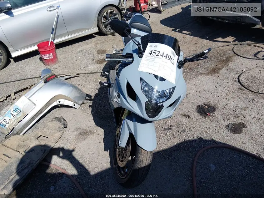 2004 Suzuki Gsx-R600 K VIN: JS1GN7CA442105092 Lot: 45244962