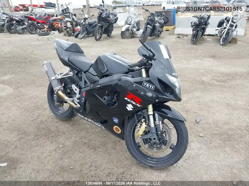 2005 Suzuki Gsx-R600 K VIN: JS1GN7CA852101516 Lot: 12634695
