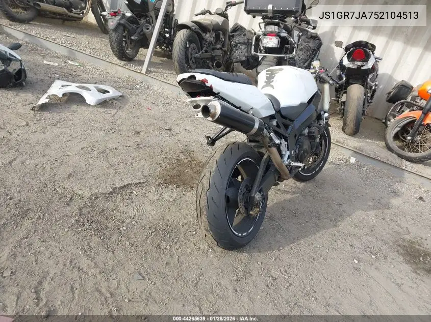 2005 Suzuki Gsx-R750 K VIN: JS1GR7JA752104513 Lot: 44265639