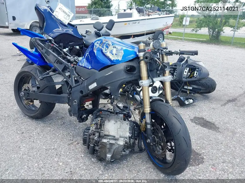 2005 Suzuki Gsx-R600 K VIN: JS1GN7CA252114021 Lot: 45439977