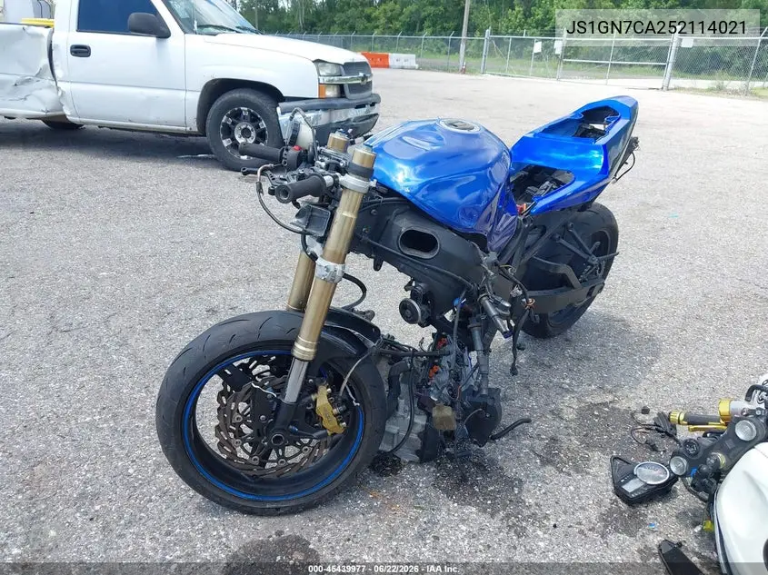 2005 Suzuki Gsx-R600 K VIN: JS1GN7CA252114021 Lot: 45439977