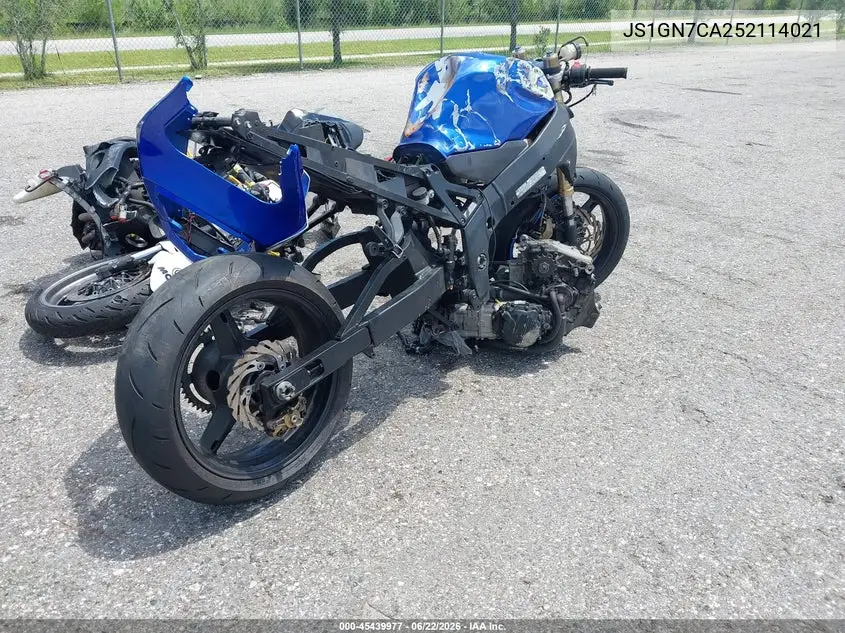 2005 Suzuki Gsx-R600 K VIN: JS1GN7CA252114021 Lot: 45439977