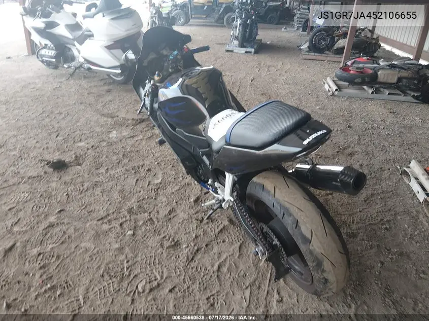 2005 Suzuki Gsx-R750 K VIN: JS1GR7JA452106655 Lot: 45660538