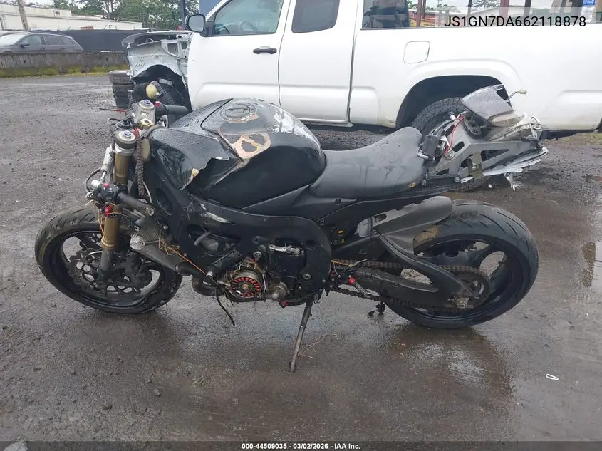 2006 Suzuki Gsx-R600 K6 VIN: JS1GN7DA662118878 Lot: 44509035