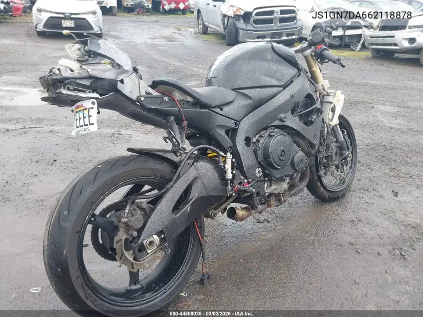 2006 Suzuki Gsx-R600 K6 VIN: JS1GN7DA662118878 Lot: 44509035