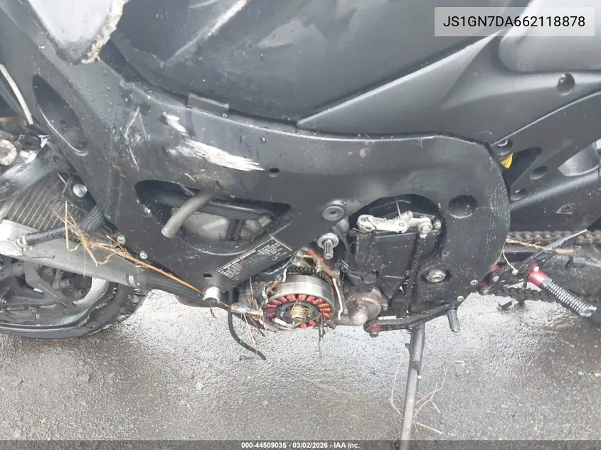 2006 Suzuki Gsx-R600 K6 VIN: JS1GN7DA662118878 Lot: 44509035