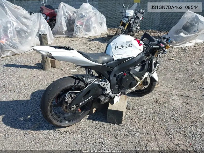 2006 Suzuki Gsx-R600 K6 VIN: JS1GN7DA462108544 Lot: 45296242