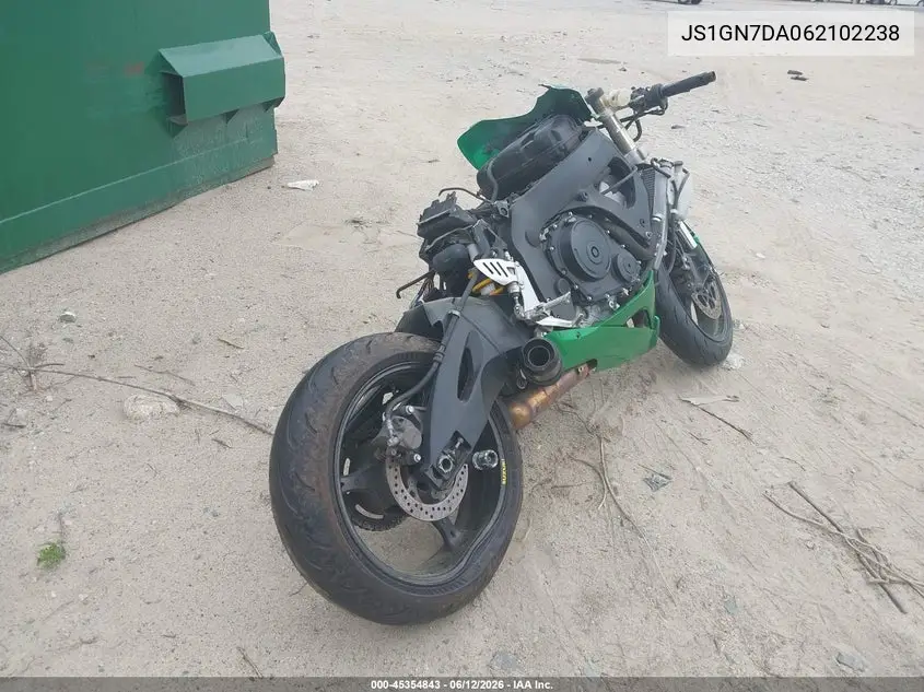 2006 Suzuki Gsx-R600 K6 VIN: JS1GN7DA062102238 Lot: 45354843