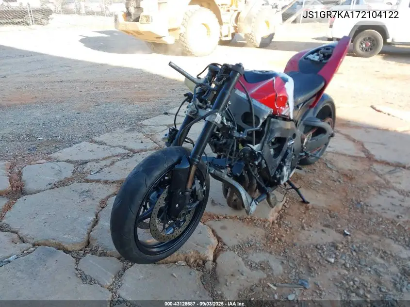2007 Suzuki Gsx-R750 VIN: JS1GR7KA172104122 Lot: 43128687