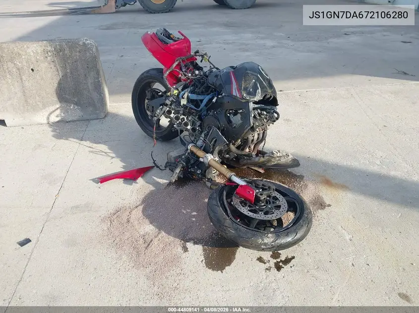 2007 Suzuki Gsx-R600 VIN: JS1GN7DA672106280 Lot: 44809141
