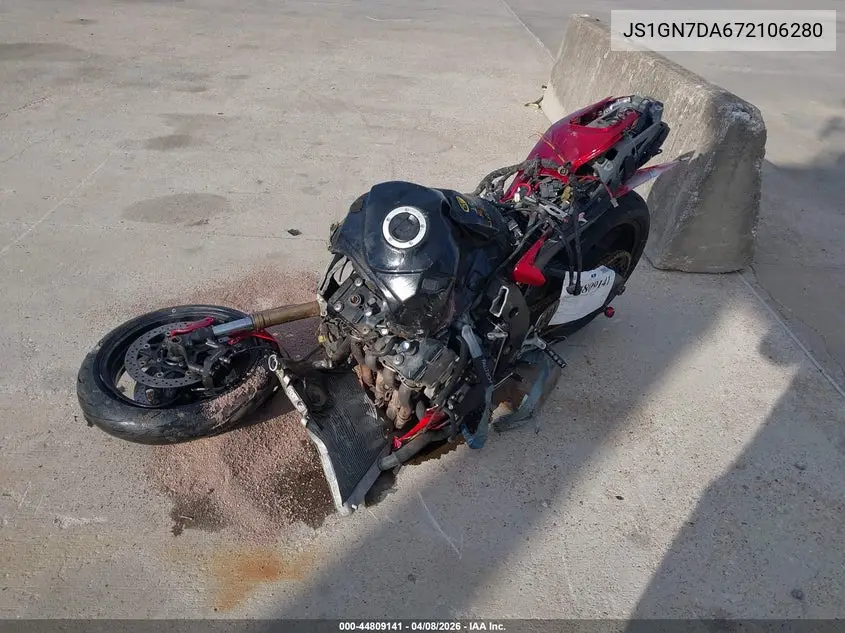 2007 Suzuki Gsx-R600 VIN: JS1GN7DA672106280 Lot: 44809141