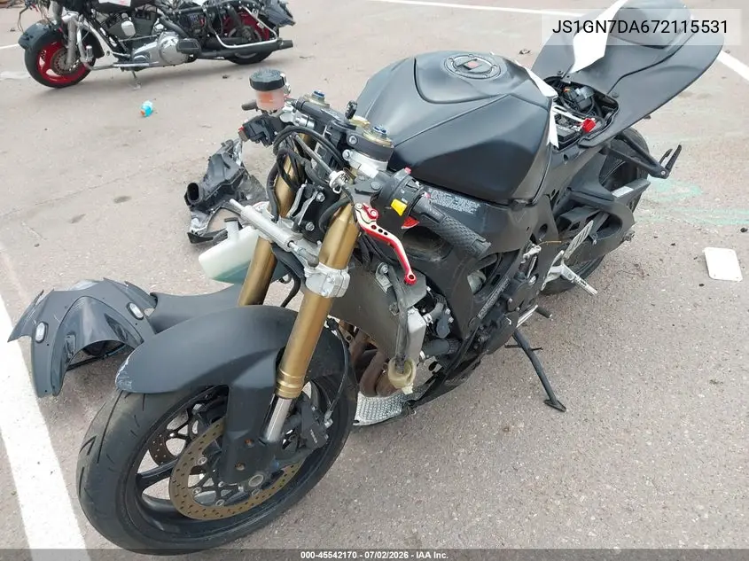 2007 Suzuki Gsx-R600 VIN: JS1GN7DA672115531 Lot: 45542170