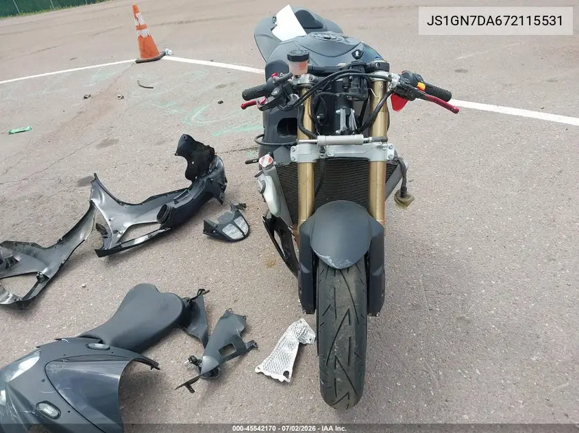 2007 Suzuki Gsx-R600 VIN: JS1GN7DA672115531 Lot: 45542170