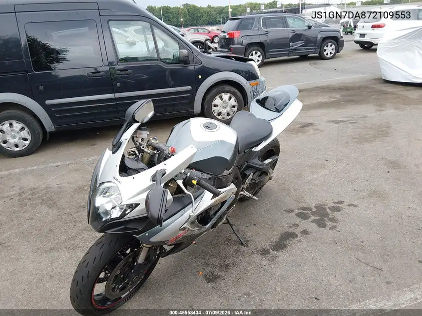 2007 Suzuki Gsx-R600 VIN: JS1GN7DA872109553 Lot: 45558434