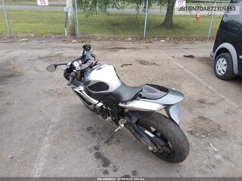 2007 Suzuki Gsx-R600 VIN: JS1GN7DA872109553 Lot: 45558434