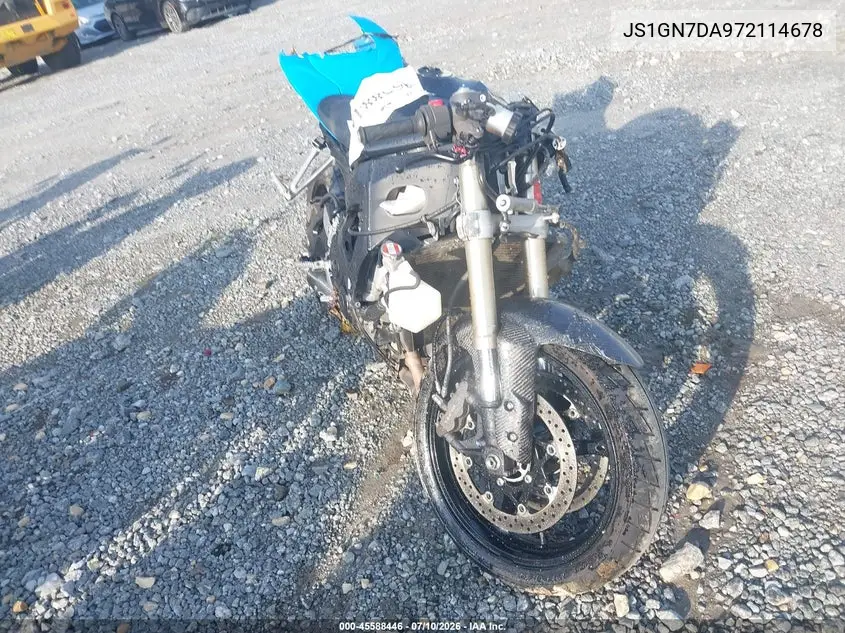 2007 Suzuki Gsx-R600 VIN: JS1GN7DA972114678 Lot: 45588446