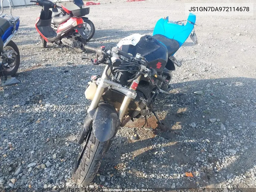 2007 Suzuki Gsx-R600 VIN: JS1GN7DA972114678 Lot: 45588446