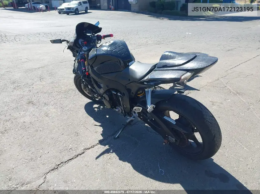 2007 Suzuki Gsx-R600 VIN: JS1GN7DA172123195 Lot: 45652379
