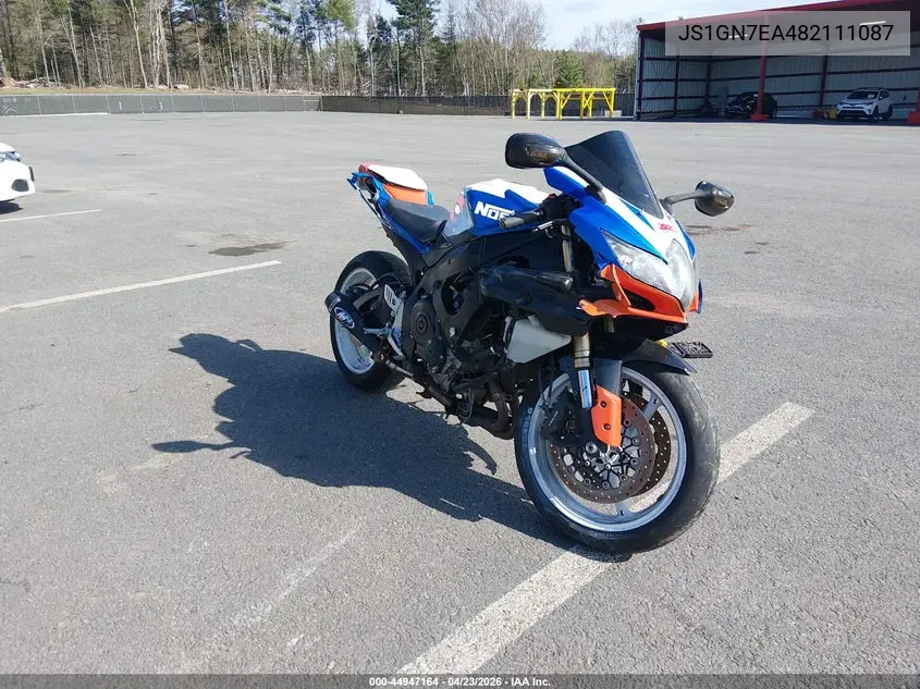 2008 Suzuki Gsx-R600 VIN: JS1GN7EA482111087 Lot: 44947164