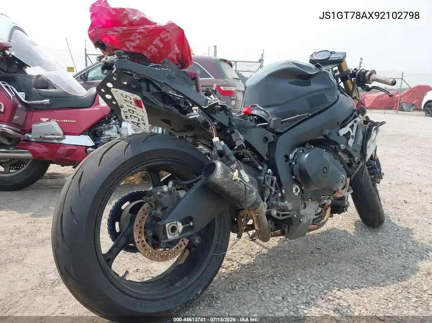 2009 Suzuki Gsx-R1000 VIN: JS1GT78AX92102798 Lot: 45613741