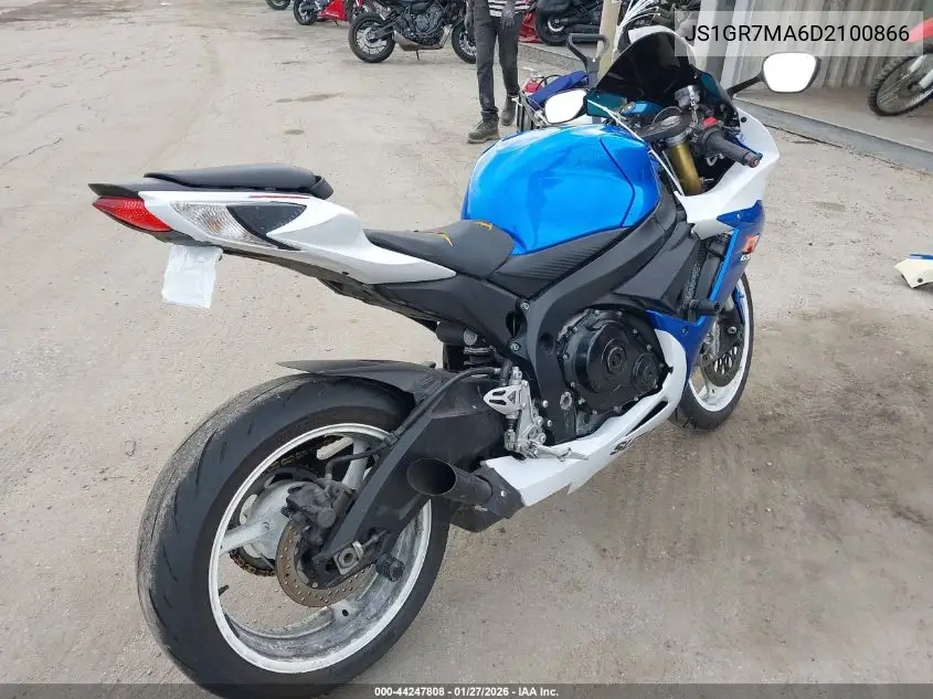2013 Suzuki Gsx-R750 VIN: JS1GR7MA6D2100866 Lot: 44247808