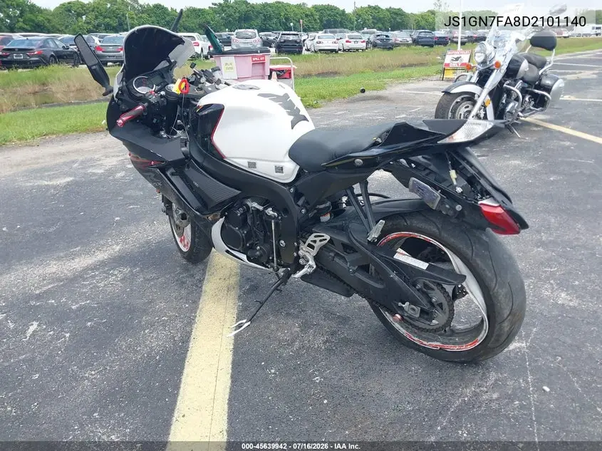 2013 Suzuki Gsx-R600 VIN: JS1GN7FA8D2101140 Lot: 45639942