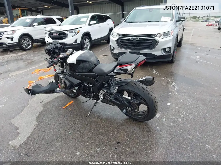 2014 Suzuki Gsx-R600 VIN: JS1GN7FA2E2101071 Lot: 45443853