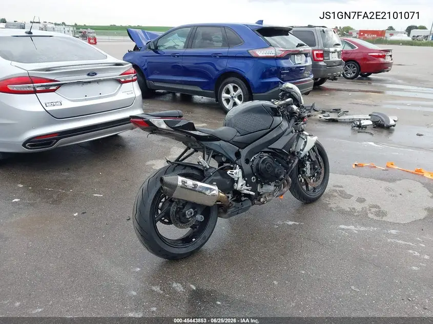 2014 Suzuki Gsx-R600 VIN: JS1GN7FA2E2101071 Lot: 45443853