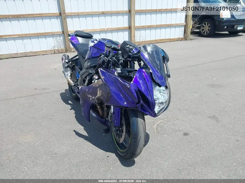 2015 Suzuki Gsx-R600 VIN: JS1GN7FA3F2101050 Lot: 45542202