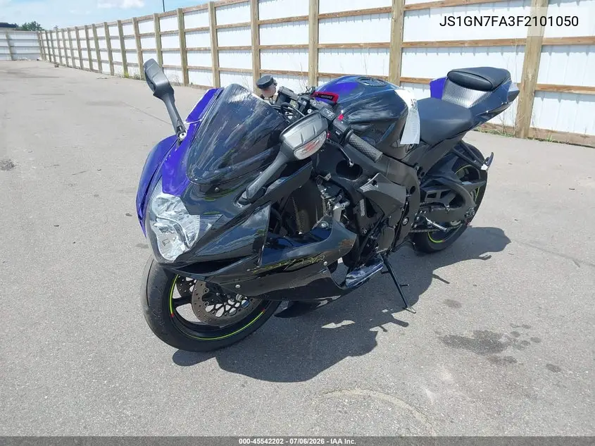 2015 Suzuki Gsx-R600 VIN: JS1GN7FA3F2101050 Lot: 45542202