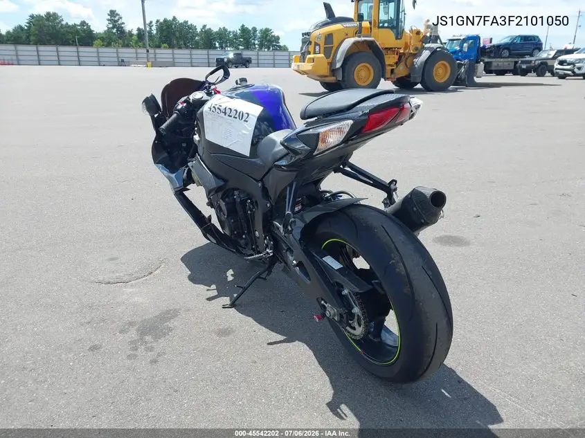 2015 Suzuki Gsx-R600 VIN: JS1GN7FA3F2101050 Lot: 45542202