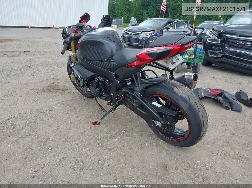 2015 Suzuki Gsx-R750 VIN: JS1GR7MAXF2101571 Lot: 45554597