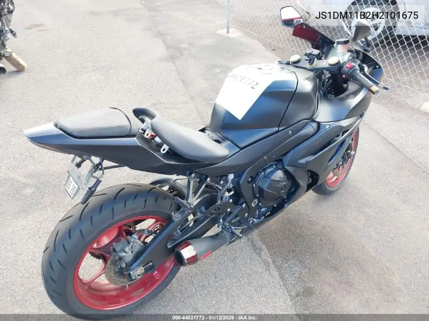 2017 Suzuki Gsx-R1000 VIN: JS1DM11B2H2101675 Lot: 44021772